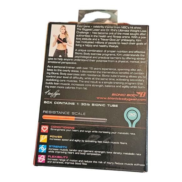 Bionic Body Bionic Tube by Kim Lyons 30lb Resistance Tube ONLY Workout Equipment - Picture 4 of 4